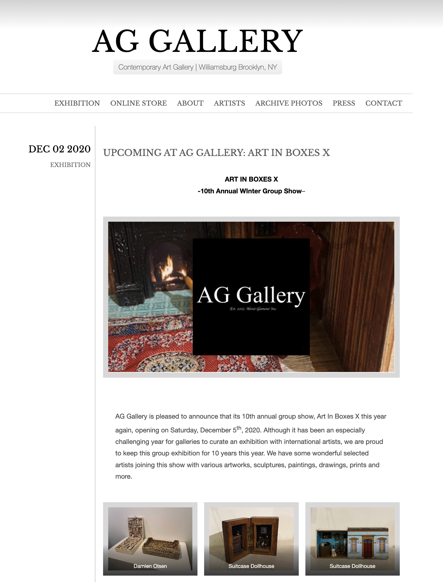 AG Gallery Blog on
                              Suitcase Dollhouse