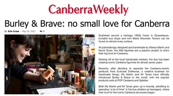 Canberra Weekly
                              Article on Burley & Brave